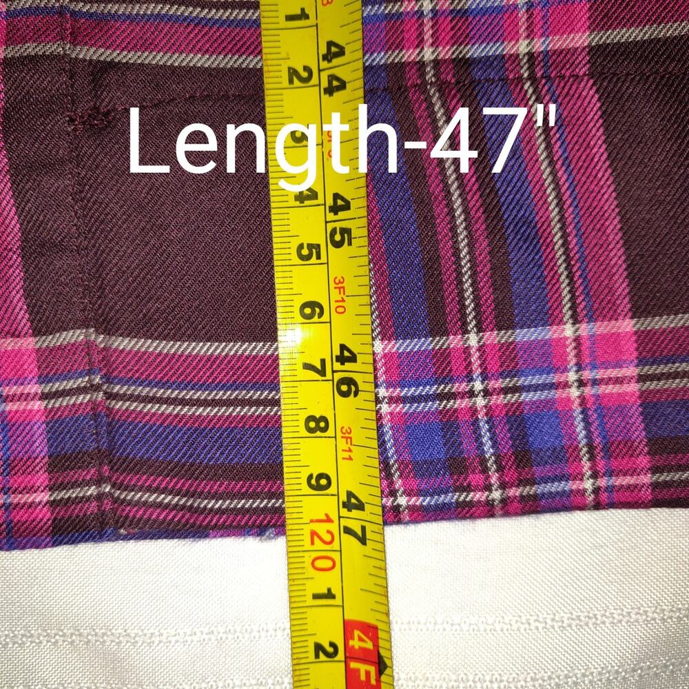 Roamans Plaid Dress PLUS 18W Purple Long Sleeve NEW Preppy Acadamia Teacher NWT - Picture 16 of 16